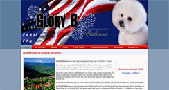 Desktop Screenshot of glorybbichons.com